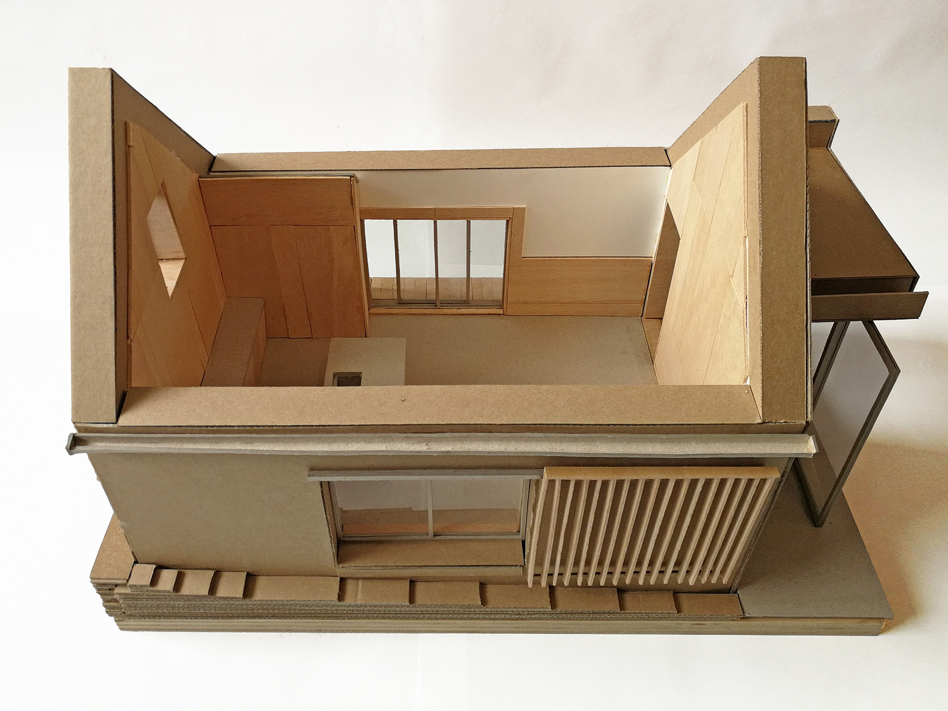harper-perry-architects-barn-conversion-model-development-internal-layout-open-kitchen